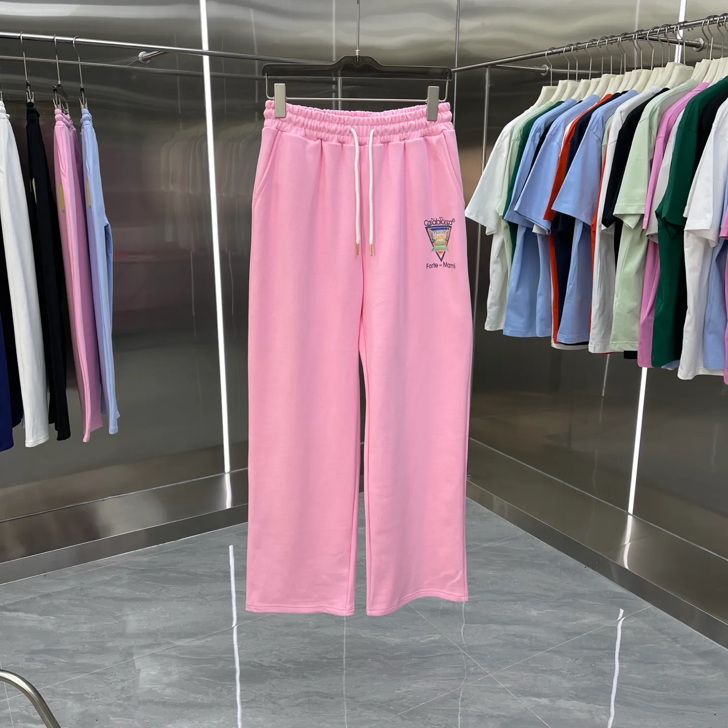CASABLANCA + Factory ：Black White Blue Pink Royal Blue Sizes：S M L XL XXL